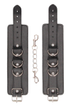 Menottes Premium en cuir noir - Ouch! by Shots