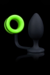 Plug avec cockring phosphorescent - Ouch Plug avec cockring phosphorescent - Ouch